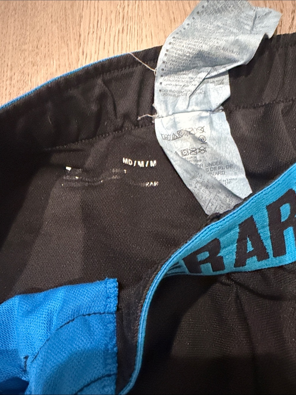Under Armour Black and Blue Training Shorts with Branded Waistband - Picture 2 of 3